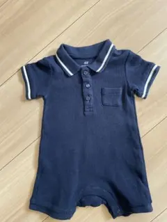 ネイビー ポロシャツロンパース 50~60cm