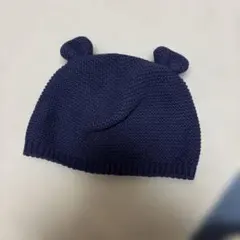 baby GAP 耳付きニット帽 48cm ネイビー