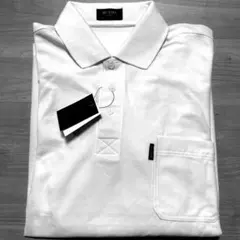 新品未使用　MC NINE ホワイト　長袖ポロシャツ　ＬＬ
