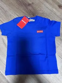 新品未使用　ミキハウス　ロゴTシャツ　80cm ブルー