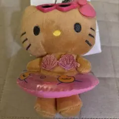 ハローキティ　水着　ビキニ　ぬいぐるみ　レトロ　希少 激レア 】ハローキティ 水着 ビキニ 日焼け ぬいぐるみ 2001年製