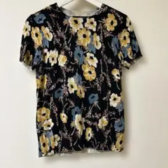 LAUREN 花柄 半袖 ニット カットソーのサムネイル