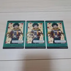 僕のヒーローアカデミア　緑谷出久　ナムコ　特典　クリアイラストシート　3枚