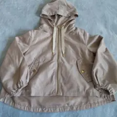 ベージュ フード付きジャケット