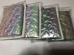 新品　圧着キルト　ハート　4枚セット