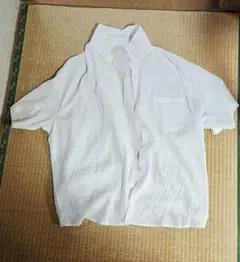 DS001 ホワイト 半袖シャツ 4XL