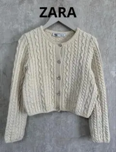 ZARA ザラ　ニット　ぽこぽこ　カーディガン　上着　アウター　トップス　S