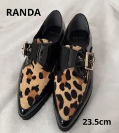 美品 RANDA ランダ ハラコエナメルモンクシューズ Mのサムネイル