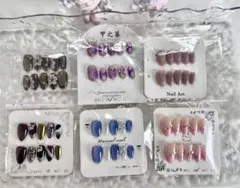⭐️ネイルチップセット 6種類 多彩なデザイン⭐️
