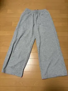 新品 UNIQLO C スウェットワイドパンツ グレー M