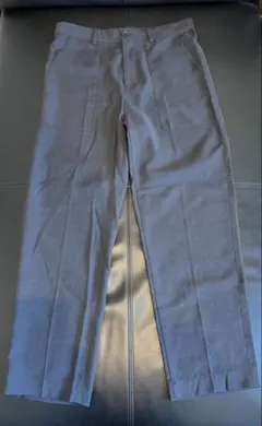 green label relaxing グレー スラックス M