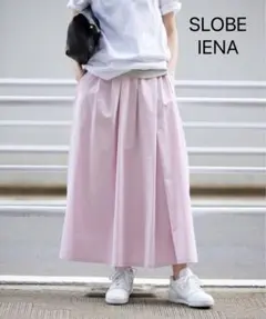 SLOBEIENA スローブイエナ　ランダムタックスカート　ピンク　36