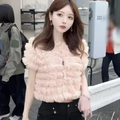Rady フリンジカーディガン 半袖のサムネイル