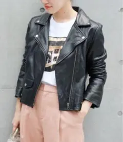 ジャーナルスタンダードRelume ブラック ライダースレザージャケット