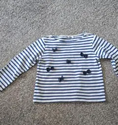 familiar ストライプ 長袖カットソー 110