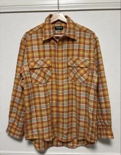 OLD UNIQLO ユニクロ 紺タグ チェック柄 ネルシャツ M 長袖シャツ
