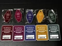SOPHIA ルームキー風アクリルキーホルダー　5個セット