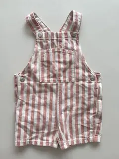 ZARAベビーキッズ 半ズボン オーバーオール　86cm12-18m ストライプ