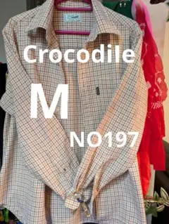 Crocodile 長袖シャツ チェックM　NO197
