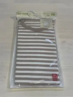 【未使用新品】UNIQLO ベビー　半袖ボディスーツ肌着 /ストライプ 90