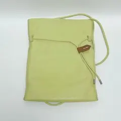 Beaure ビュレ 巾着 ショルダーバッグ 本革 ポシェット サコッシュ