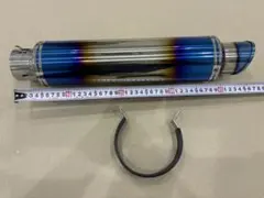 S605] スリップオン マフラー サイレンサー チタン焼き風 60.5 - メルカリ