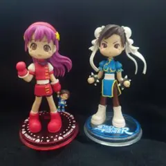 ピンキーストリート Ｐキャラ 春麗 麻宮アテナ フィギュア KOF