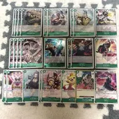 ワンピースカードゲーム 緑デッキパーツ まとめ売り 決戦の - メルカリ