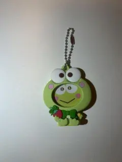 サンリオ　フォトバッジ付きマスコット　いちご新聞50周年記念　けろけろケロッピ