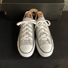 converse 美品 オールスター シルバーラメ グリッター ALLSTAR
