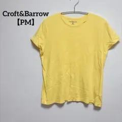 Croft&Barrow 【PM】半袖Tシャツ クルーネック イエロー シンプル