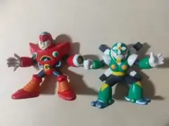 当時物 ロックマン 彩色済ミニフィギュア 2体セット