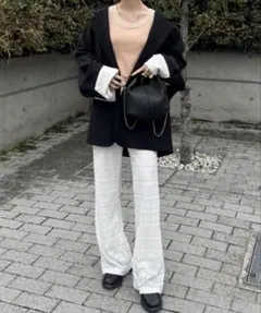 hinari カットレースイージーパンツ