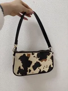 GRL 2Wayカウ柄ショルダーバッグ