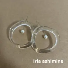 iria ashimine イリアアシミネ ピアス　クリア　パールのサムネイル