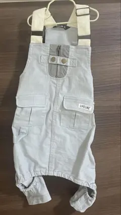 LIFELIKE ミルアウトドアキャンプオーバーオール 3L グレー