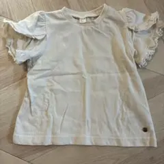 アプレレクール　フリル袖 Tシャツ 90cm ピンクのサムネイル