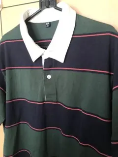UNIQLO XL ストライプ ポロシャツ