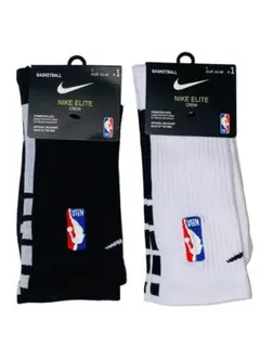 NIKE Elite CREW クルーソックス 2足セット ホワイト＆ブラックT