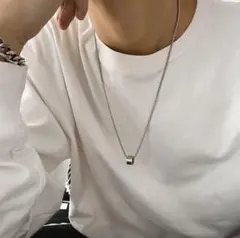 ★SALE中★ネックレス　シルバー　ユニセックス　アクセサリー　レディース　韓国