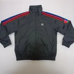 アディダス　3Dトレフォイルナイロンジャケット　ブラック美品