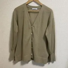 B.CSTOCK 手洗い可 / リネン混シアーカーディガンのサムネイル