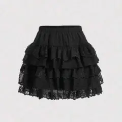 SHEIN MOD レディース多層レーススカート XS