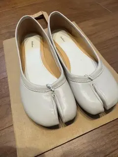 足袋 フラットシューズ バレエシューズレディース ホワイト 37 23.5cm