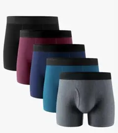 POP KOK コットンボクサーパンツ 5枚セット 3XL