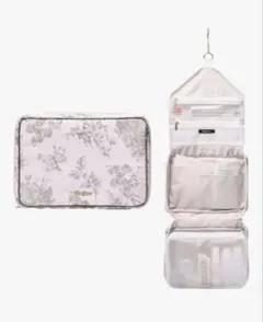 Francfranc トラベルポーチ 花柄 ライトピンク ハンギングポーチ 新品