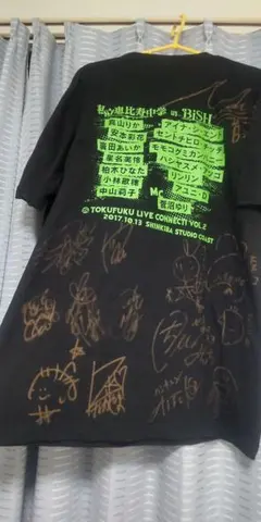 私立恵比寿中学 BISH 全員サイン入りTシャツ 私立恵比寿中学 エビ中 サイン入りTシャツ サイン Tシャツ 全員