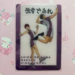 【ハイキュー】白鳥沢学園 マルイ クリアカード