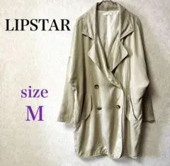 【訳あり】 LIPSTAR トレンチコート★M ベージュ 長袖 ミディアム丈のサムネイル
