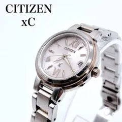 CITIZEN xC クロスシー エコドライブ ソーラー 稼働 ピンク ゴールドのサムネイル